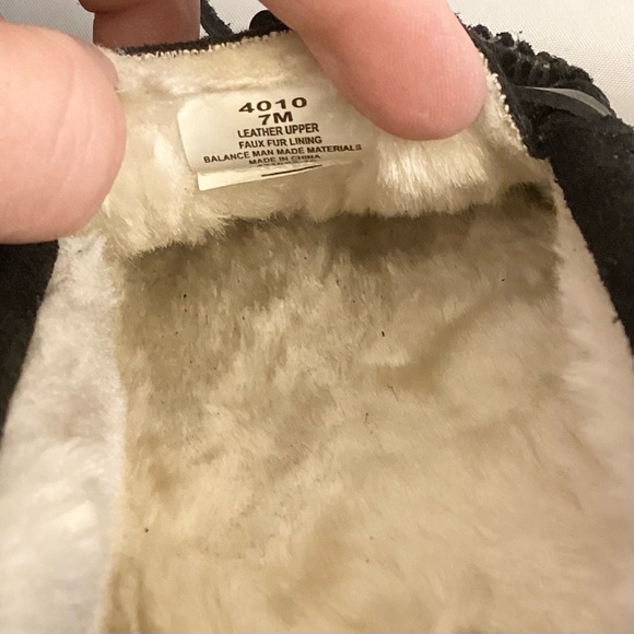 Minnetonka 7 Cally Women’s Suede Moccasin Slippers Faux Fur Lined Black - Picture 7 of 9